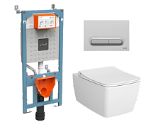 Сет № 1833 9820B003-7201, Комплект: Инстал-я+Кнопка смыва, Унитаз,Тонкое сид