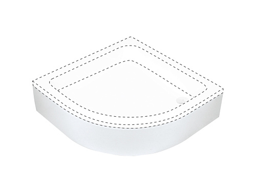 Панель Deante KTU_032O Plus II для душевого поддона KTU_032B 80x80 см, белый Панель Deante KTU_032O Plus II для душевого поддона KTU_032B 80x80 см, белый