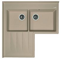 Мойка для кухни Florentina 20.380.L0960.107 Адрия 96х96 см, с крылом, песочная