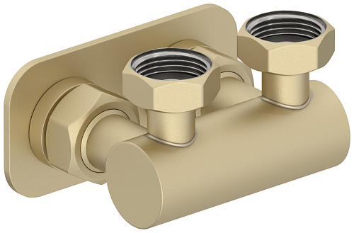 Модуль Сунержа 022-1538-3434, 2х3/4" угловой EU50, матовая шампань