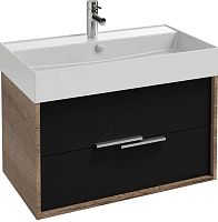 Тумба Jacob Delafon EB1668-E75-J53 Vivienne для раковины 100х45 см, дуб давос натуральный/черный матовый