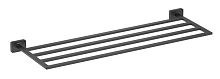 Полка Aquatek AQ4322MB Либра для полотенец, черный матовый