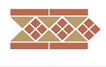 Декоративный элемент (плитка) TOPCER Victorian Designs Lisbon1BorderSpecial (TR.03, DOTS 04, STRIPS 04)