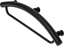 Поручень Deante NIV_B41H Vital на стену с держателем для полотенец, Nero (черный) Поручень Deante NIV_B41H Vital на стену с держателем для полотенец, Nero (черный)