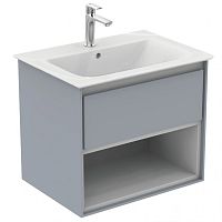 Тумба Ideal Standard E0826EQ Connect Air для раковины 60х44 см, подвесная, Glossy Light Grey + Matt White (светло-серый глянцевый + белый матовый) Тумба Ideal Standard E0826EQ Connect Air для раковины 60х44 см, подвесная, Glossy Light Grey + Matt White (светло-серый глянцевый + белый матовый)