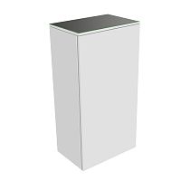 Шкаф-пенал Keuco 31725700001 Edition 400 средний 90х45 см, петли слева, белый/стекло глянцевое антрацит