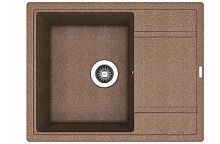 Мойка для кухни Florentina 20.125.C0650.105 Липси 65х51 см, с крылом, коричневая