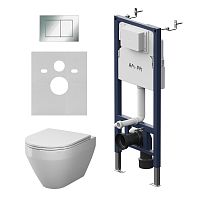 Комплект: Унитаз, Инсталляция, Кнопка смыва AM.PM SPIRIT V2.0 IS90251.701900