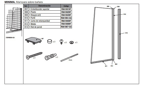Запчасти Jacob Delafon  R9A1065NF=ER9A965-NF
