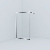 Душевая перегородка IDDIS, SLI8BS2i23 Slide Walk In, 120х195 см, черный матовый