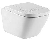 Сет № 1885 34647L000, Унитаз подвесной (White) + 801472004, Крышка-сиденье для унитаза (White)