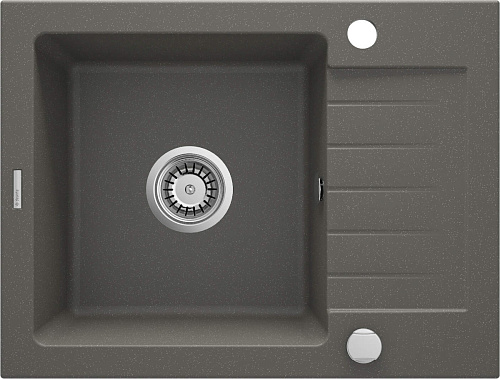 Мойка Deante ZQZ_T11A Zorba кухонная гранитная 58х44 см, антрацит металлик