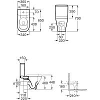 Унитаз напольный Roca Gap 342477000 (exp)