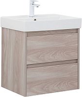 Тумба с раковиной Aquanet 00305236 Nova Lite, 61х46 см, светлое дерево