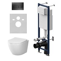 Комплект: Унитаз, Инсталляция, Кнопка смыва AM.PM LIKE IS110338.801901