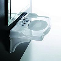 Simas AR864bi*3 Arcade 90, раковина 90*56, с 3 отв. (2отв. выбитых вручную), цвет: белый