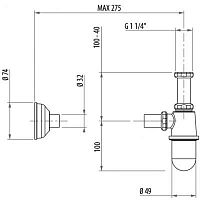 Сифон Gattoni Accessori 0152/00V0br