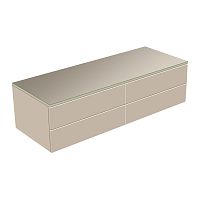 Тумба Keuco 31766180000 Edition 400 боковая 140х53.5 см, кашемир/стекло глянцевое кашемир