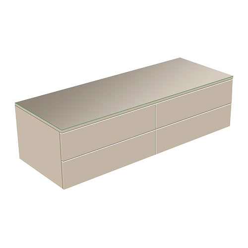 Тумба Keuco 31766180000 Edition 400 боковая 140х53.5 см, кашемир/стекло глянцевое кашемир купить недорого в интернет-магазине Керамос