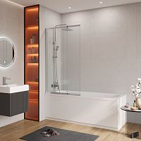 Cezares SLIDER-VF-11-100/150-C-Cr Душевая шторка на ванну Cezares SLIDER-VF-11-100/150-C-Cr Душевая шторка на ванну