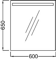Зеркало настенное, с подсветкой Jacob Delafon Mirrors EB1411-NF (exp)