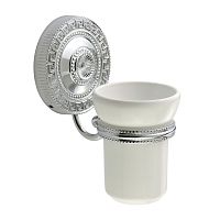 Стакан Migliore 31516 Montecarlo настенный, белый/хром