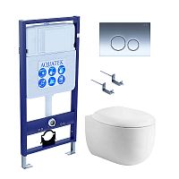 Инсталляция с подвесным унитазом Aquatek Альтаир SET AQUATEK АЛЬТАИР cm-018 4в1