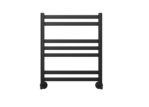 Полотенцесушитель водяной Aquatek AQ DP0760BL Сириус П7 50х60 см, подключение нижнее/диагональное, черный муар