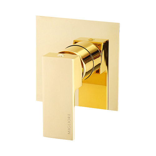 Смеситель Migliore 25400 Kvant Gold скрытого монтажа монокомандный, золото