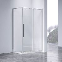 Душевой уголок Vincea VSR-4SN9014CL Slim-N, 140х90 см, профиль хром/стекло прозрачное