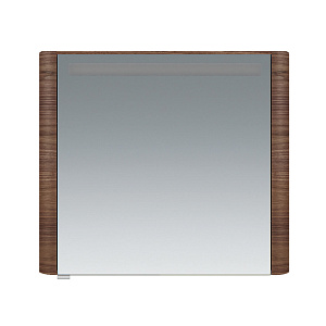 Зеркальный шкаф AM.PM M30MCR0801NF Sensation, правый, 80х70 см, с подсветкой, орех
