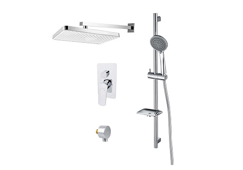 Комплект Aquatek AQ1074CR Вега для ванной Set 4 в 1 (AQ1046CR + AQ2081CR + AQ2454CR + AQ2011CR), хром