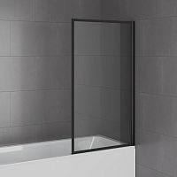 Шторка на ванну Paini Paini-ScreenWT80F неподвижная 80 см, принт рамка/профиль черный