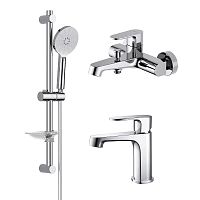 Комплект Aquatek AQ1230CR Оберон для ванной Set 3 в 1 (AQ1210CR + AQ1240CR + AQ2014CR), хром