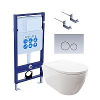 Инсталляция с подвесным унитазом Aquatek Поларис SET AQUATEK ПОЛАРИС-019 4в1