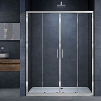 Душевая дверь Vincea VDS-3AL2180MT Alpha, 180х190 см, профиль хром/стекло текстурное