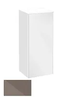 Шкаф-пенал Keuco 34020140001 Royal Reflex средний 85х35 см, петли слева, трюфель/трюфель