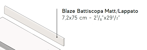 Плинтус (Плитка) AtlasConcorde BLAZE BlazeAluminiumBattiscopa75Lapp купить недорого в интернет-магазине Керамос