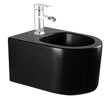 Биде Aquatek AQ1004-MB Мия подвесное 49х37 см, черный матовый