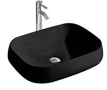 Раковина Aquatek AQ5526-MB для установки на столешницу, 56х42 см, черный матовый