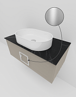 Тумба со столешницей La Fenice Cubo NFNC-01-CUB-C-90-1-GB
