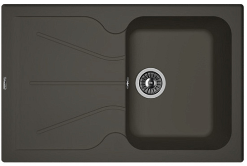 Мойка для кухни Florentina 20.255.B0780.302 Гаттинара 78х51 см, с крылом, антрацит снят с производства