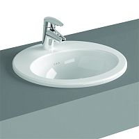 Раковина Vitra 5466B003-0001 S20 встраиваемая сверху 45 см, c переливом, белая Раковина Vitra 5466B003-0001 S20 встраиваемая сверху 45 см, c переливом, белая