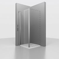 Боковая панель RGW 352205308-11 Z-050-3, 200 см для душевой двери, профиль хром