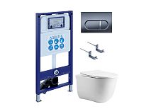 Комплект: Унитаз, Инсталляция, Кнопка смыва Aquatek КЛАССИК AQUATEK SET AQUATEK КЛАССИК cm-050 4в1