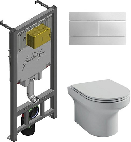 Сет 2186 E21742RU-00, Комплект: Унитаз, Инсталляция, Кнопка смыва