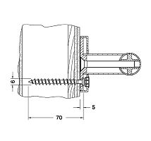 Крепежный комплект № 4 Keuco 34990000200 Plan Care, хром