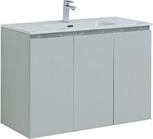 Тумба с раковиной Aquanet 00274012 Алвита New, 101х46 см, серая