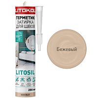 Силиконовый герметик-затирка LITOKOL 22. Силиконовый герметик-затирка LITOSIL_бежевый