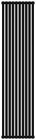 Радиатор Сунержа 31-0302-1810 Эстет-11 отопительный н/ж 1800х450 мм/ 10 секций, матовый черный